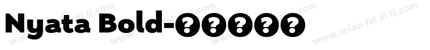 Nyata Bold字体转换